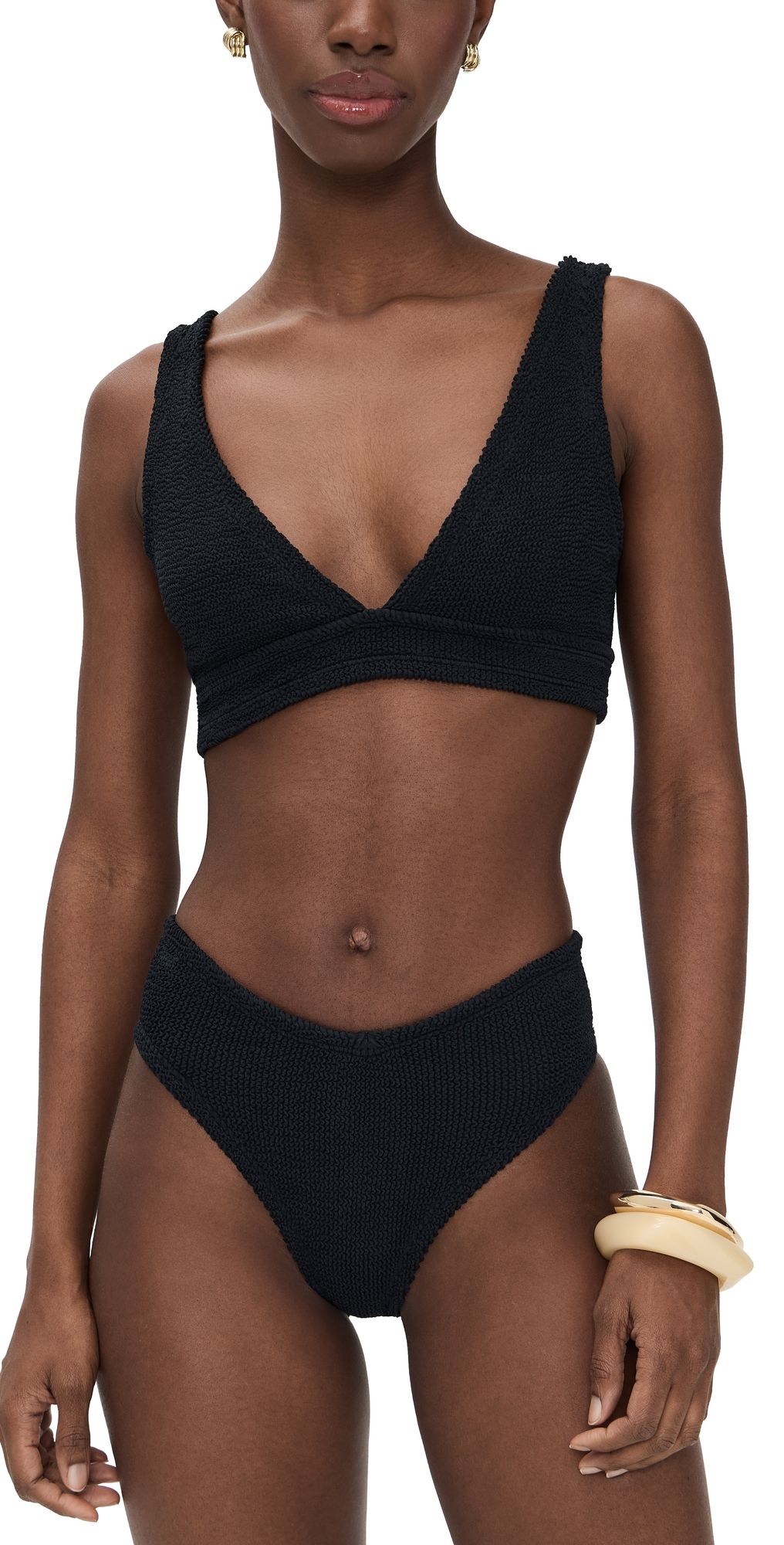Hunza G Angel Bikini Set Black One Size