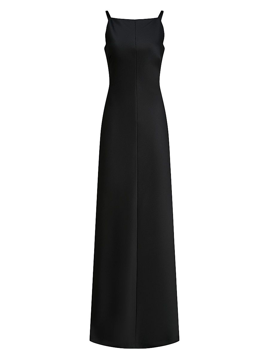 Women's Moira Bias-Cut A-Line Gown - Black - Size 6