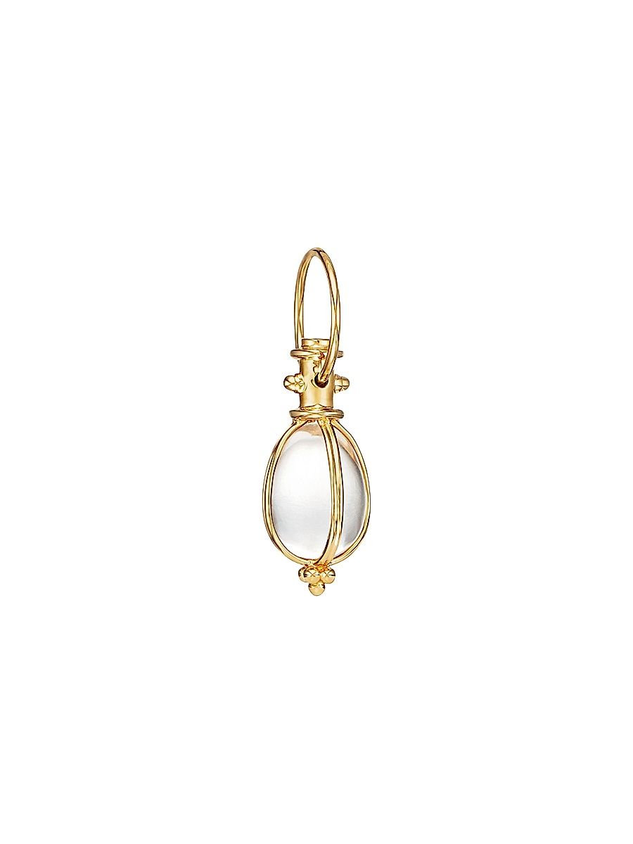 Women's Florence86 Rock Crystal & 18K Yellow Gold Amulet - Yellow Gold