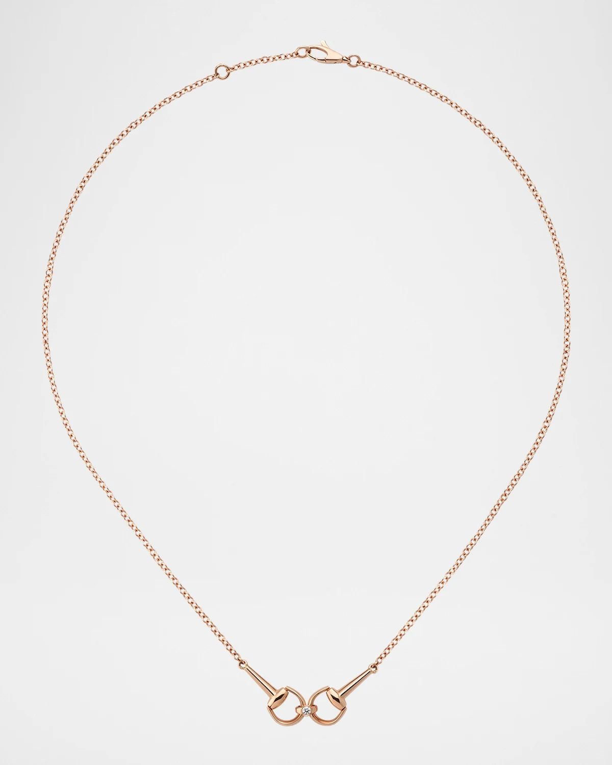 Horsebit Diamond Necklace