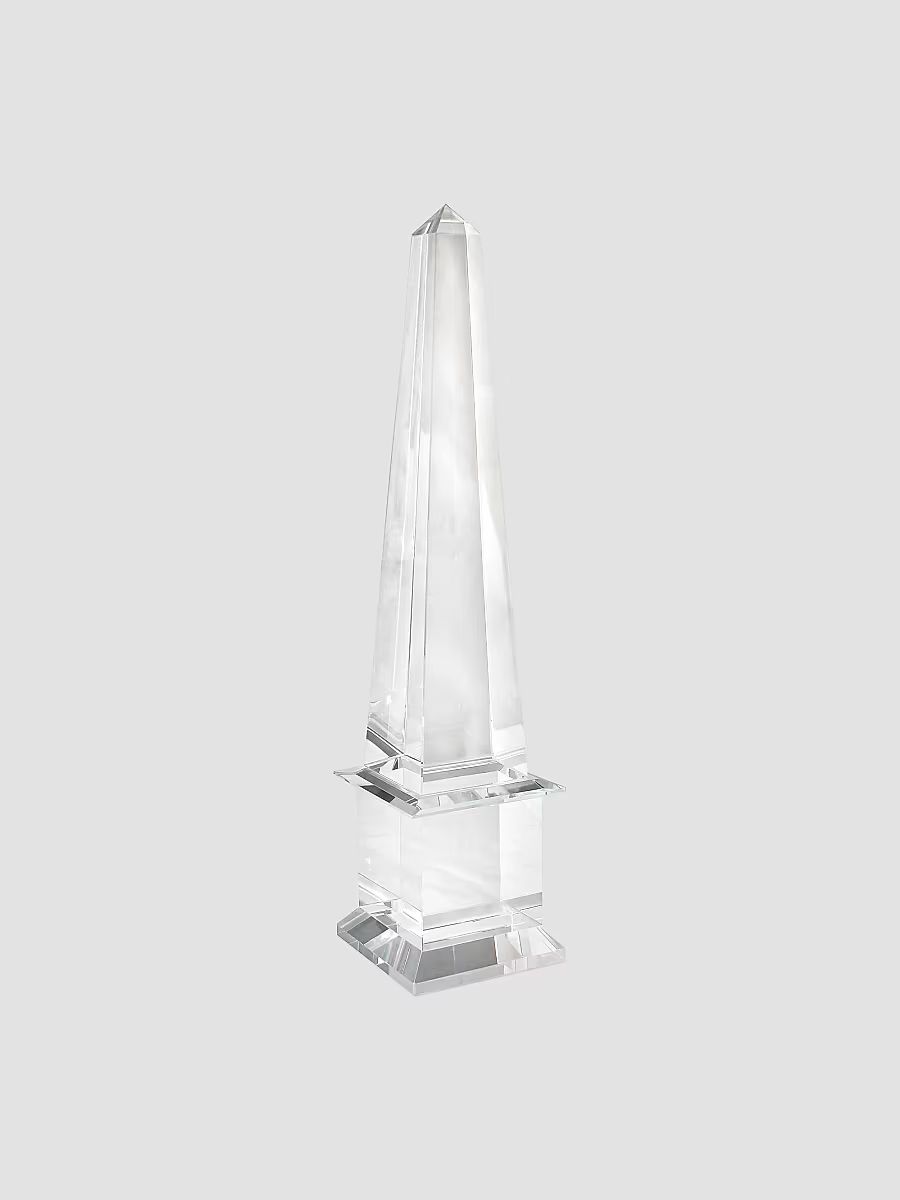Crystal Glass Finial - Clear
