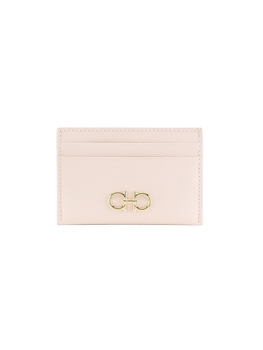 Women's New Gemini Leather Cardholder - Ballet Macaron