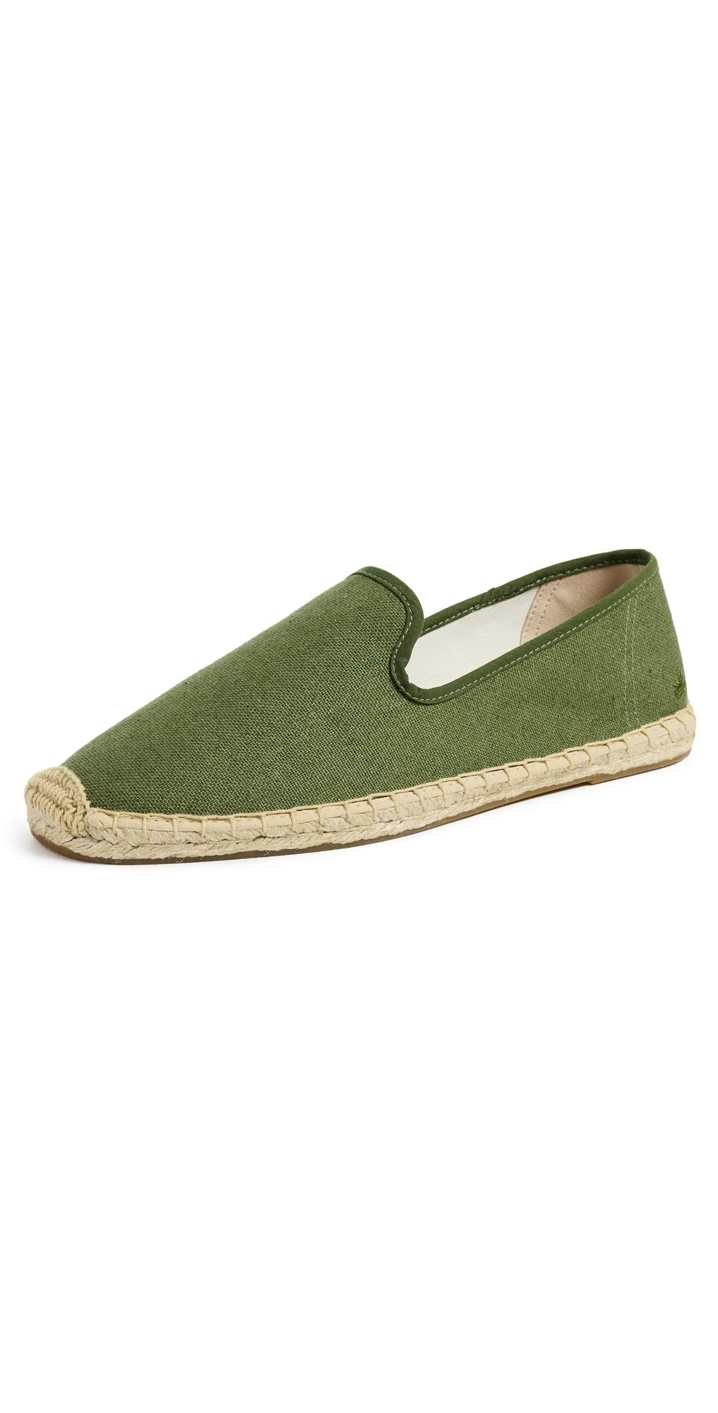 Soludos The Smoking Slipper Espadrilles Olive Green 12-12.5