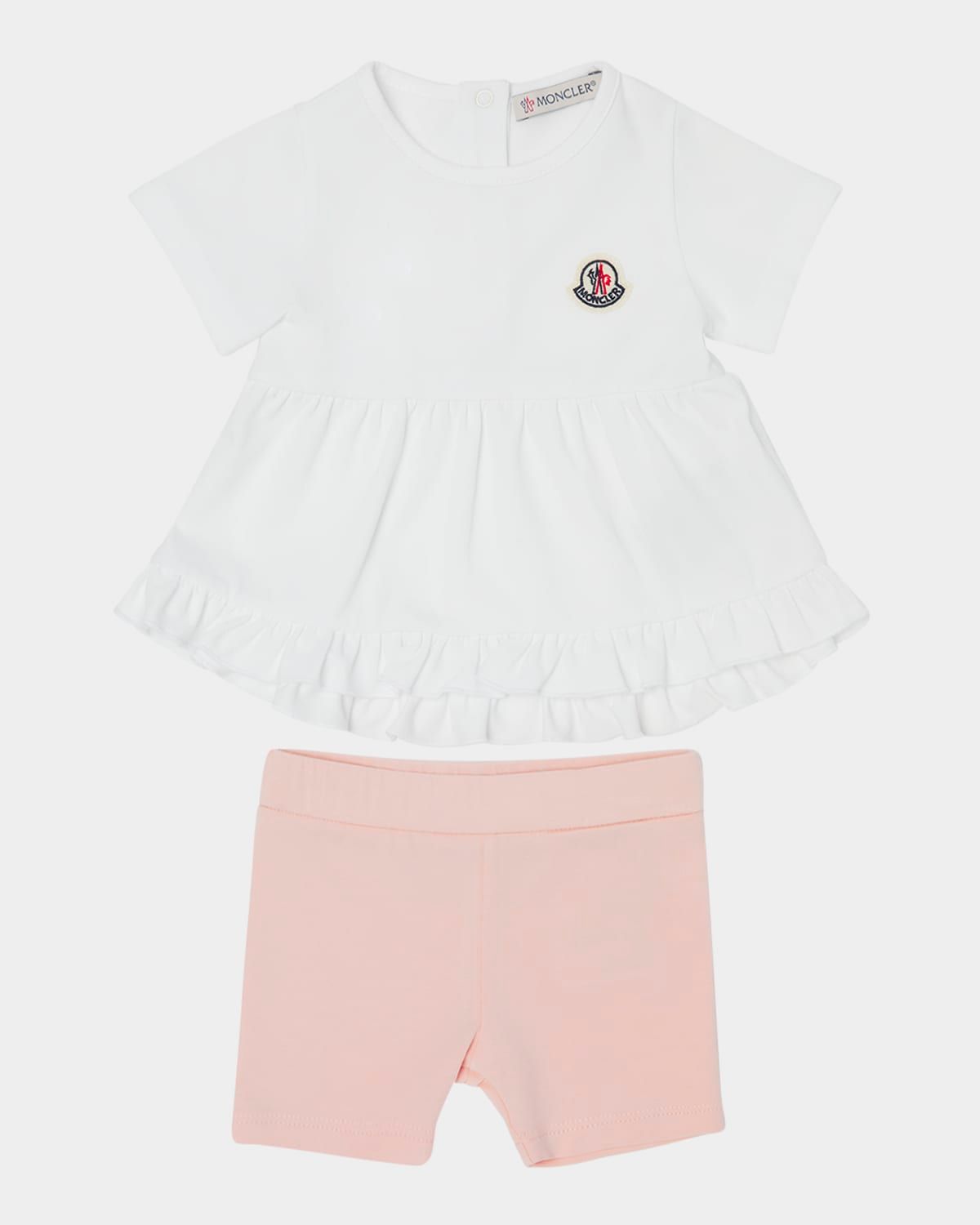 Girl & apos;s T-Shirt and Short Legging 2-Piece Set, Size 6M-3