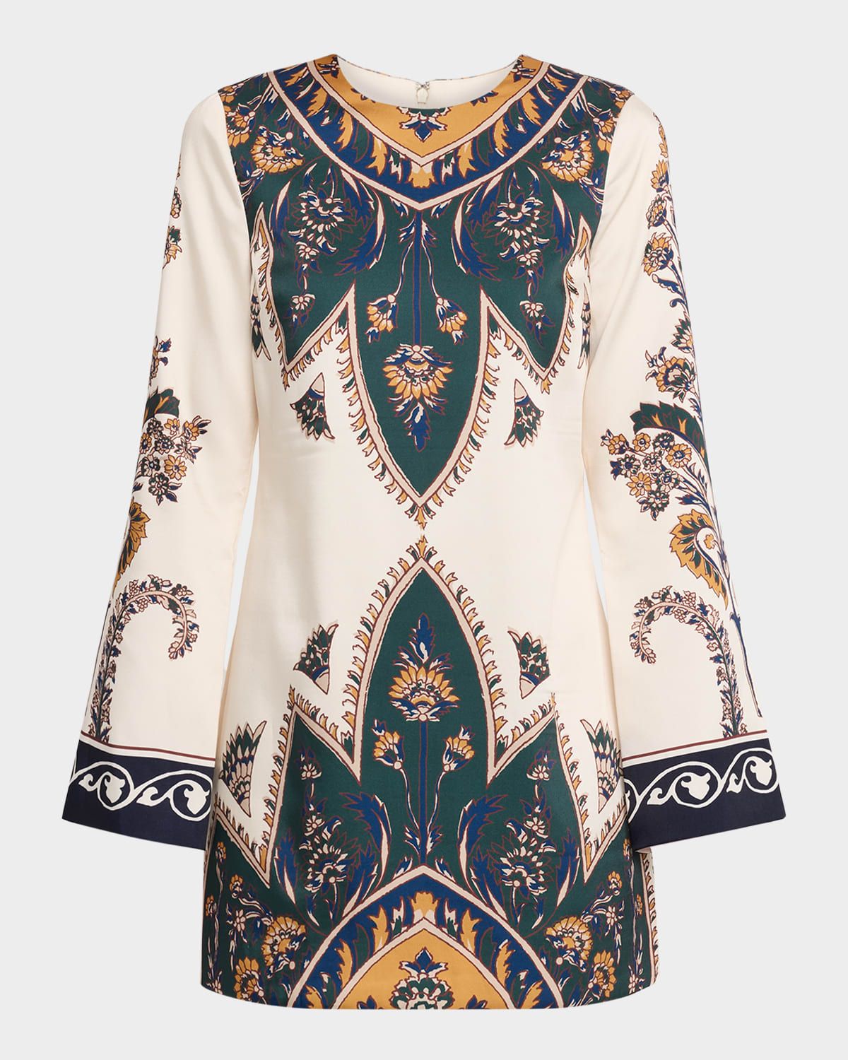 Cromwell Printed Long-Sleeve Mini Dress