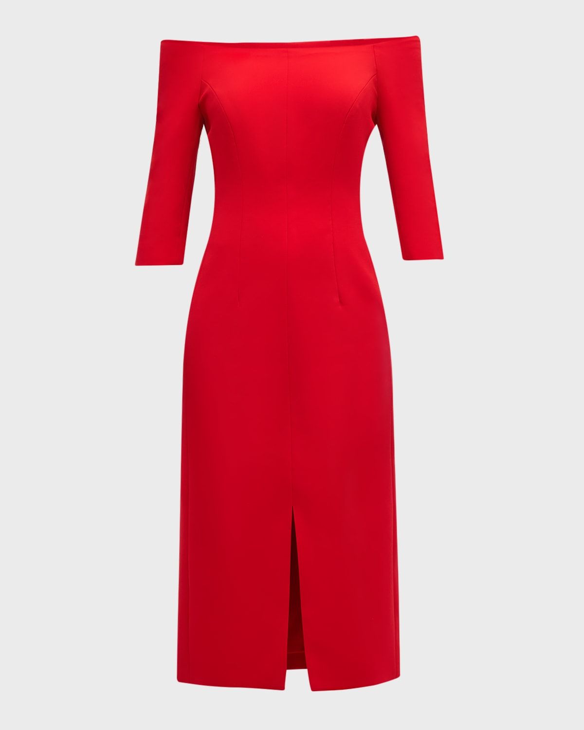 Off-Shoulder Midi Dress