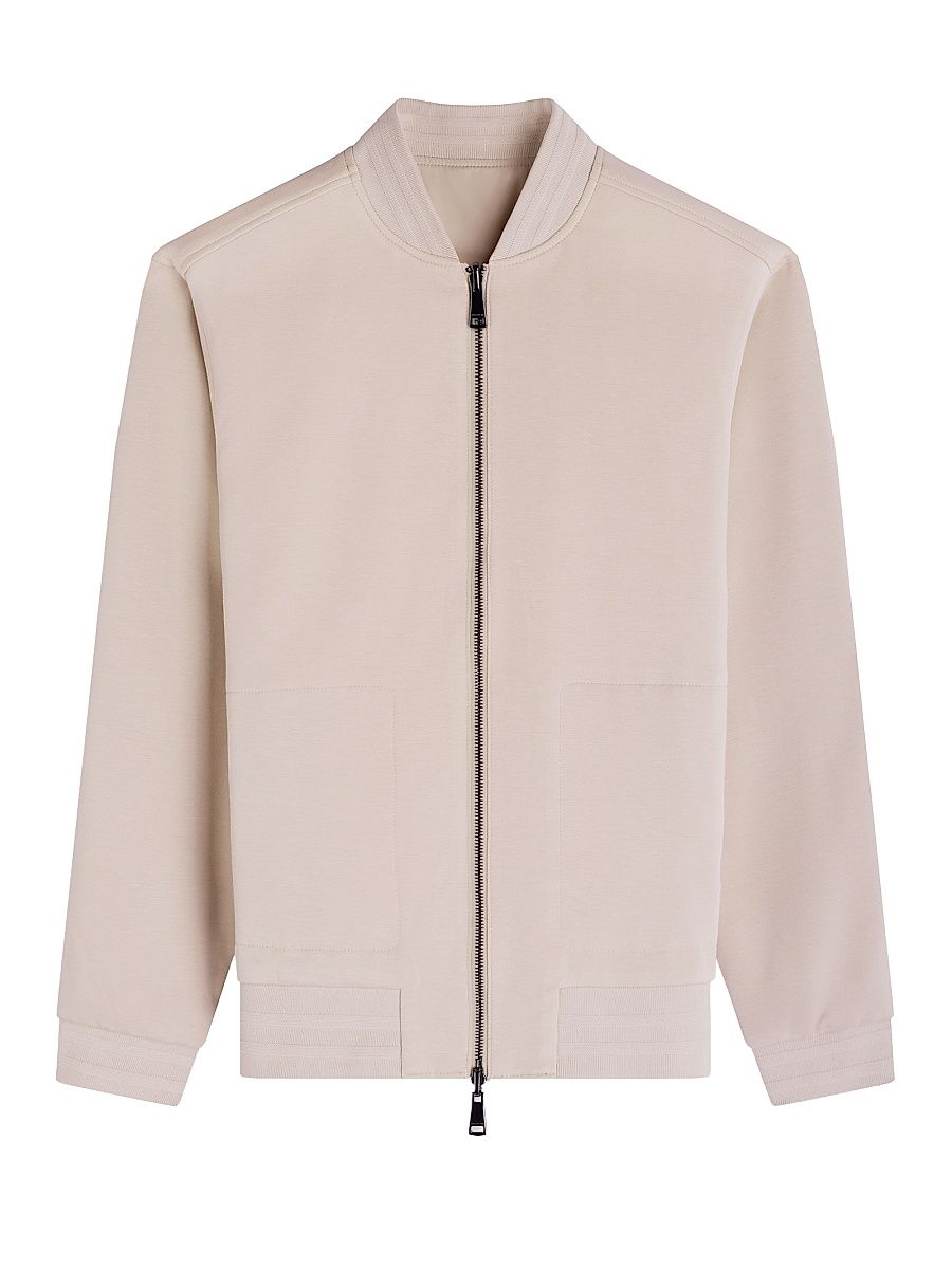 Men's Soft Touch Bomber Jacket - Almond - Size Medium