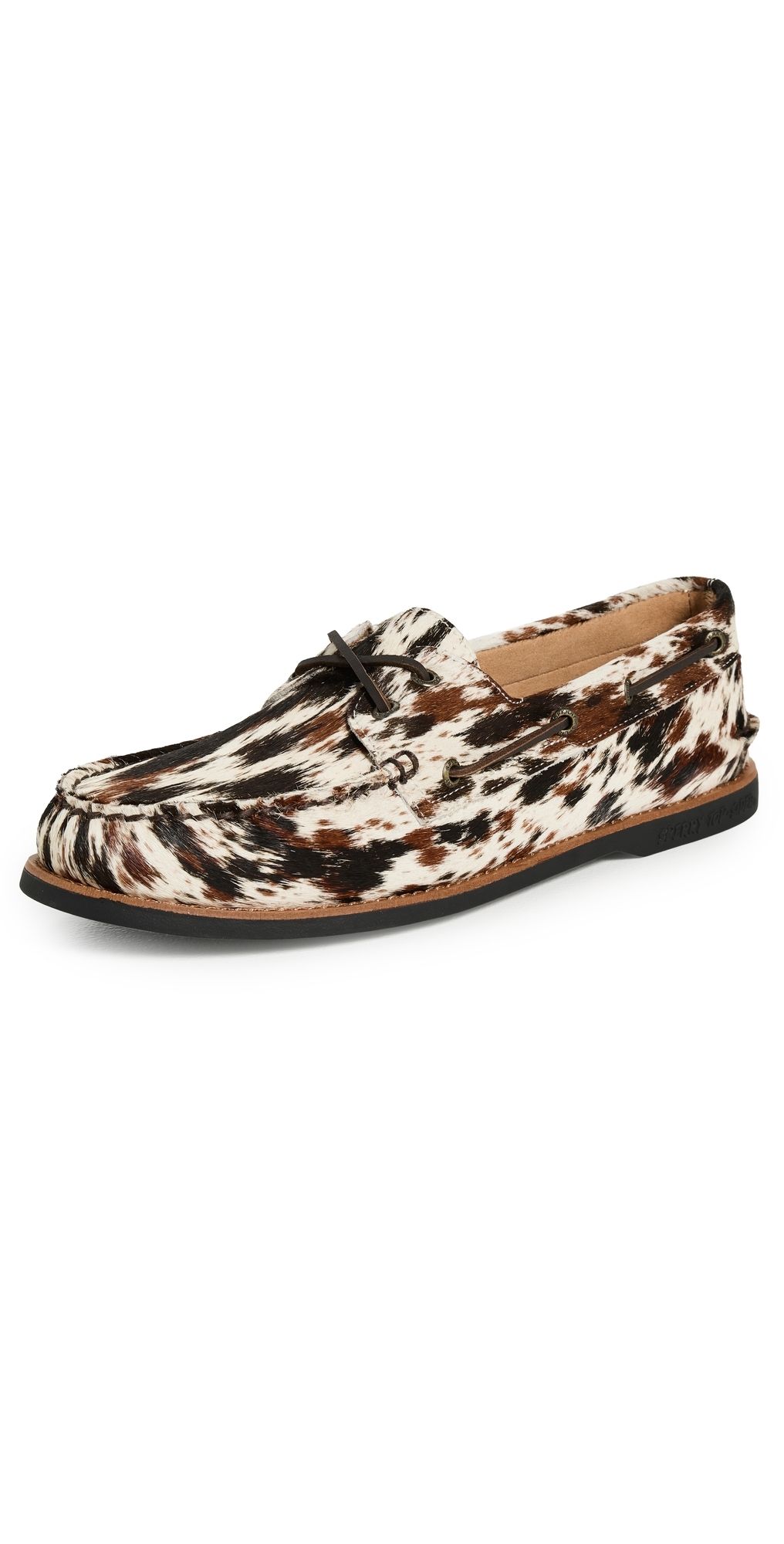 Sperry Cloud Ao Lux Animal Print Boat Shoes White/Print 9