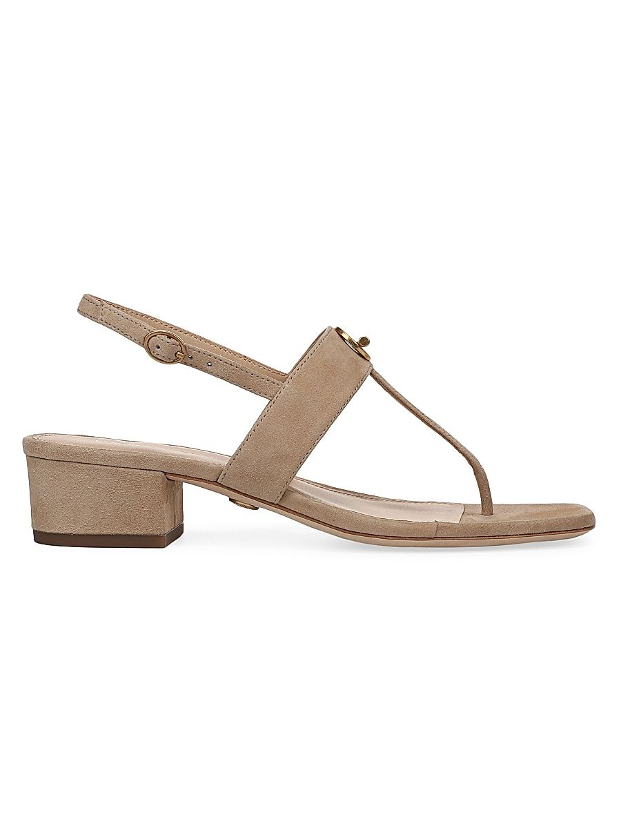 Women's Andie 35MM Suede Slingback Sandals - Sand - Size 8