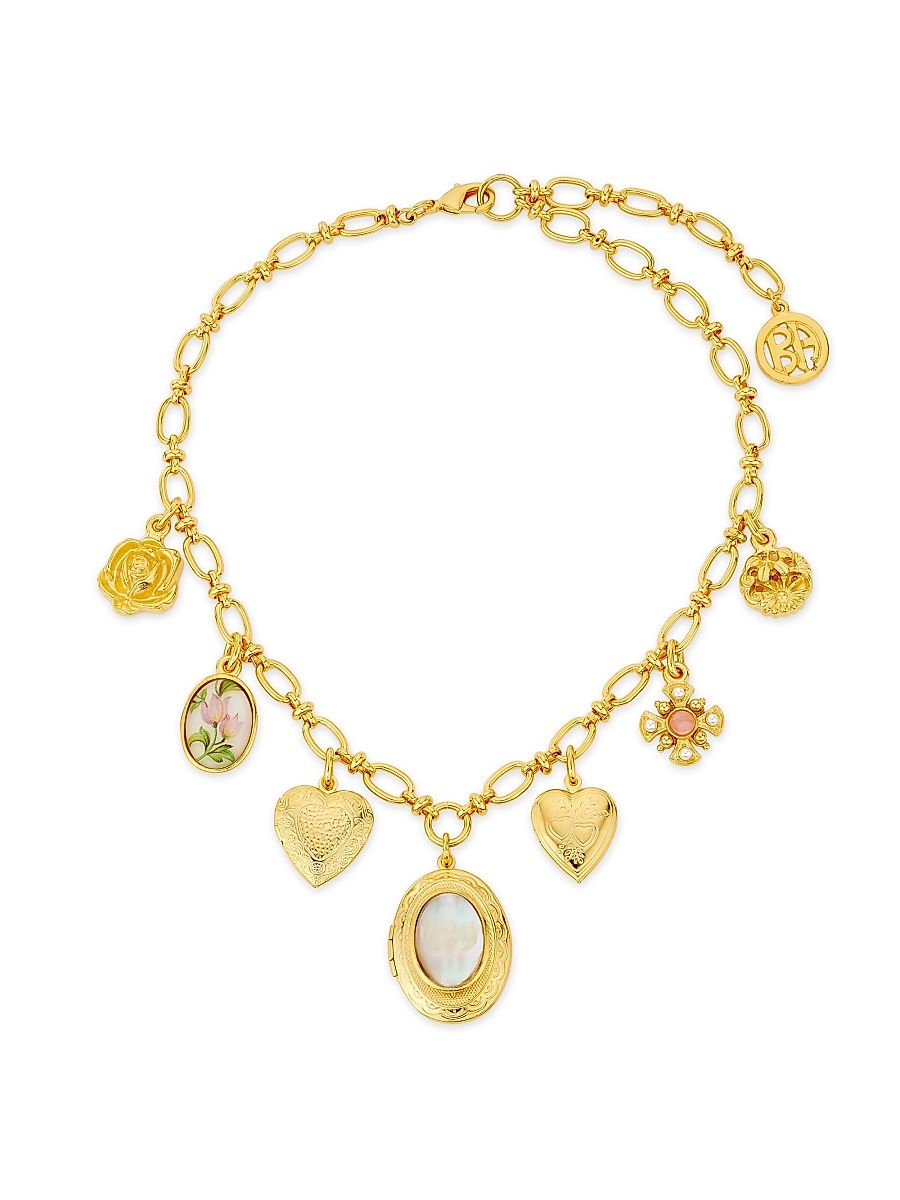 Women's 22K-Gold-Plated Charm Necklace - Yellow Gold