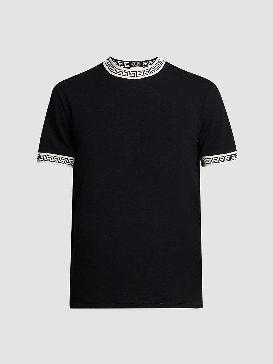 Men's Vintage Stretch-Cotton Crewneck T-Shirt - Black - Size XL