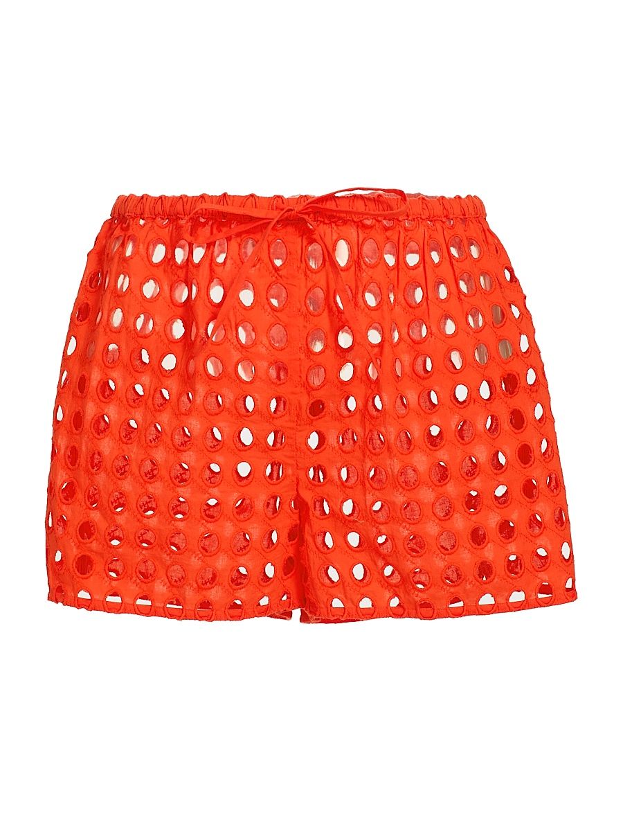 Women's The Remi Cover-Up Shorts - Habanero - Size Large