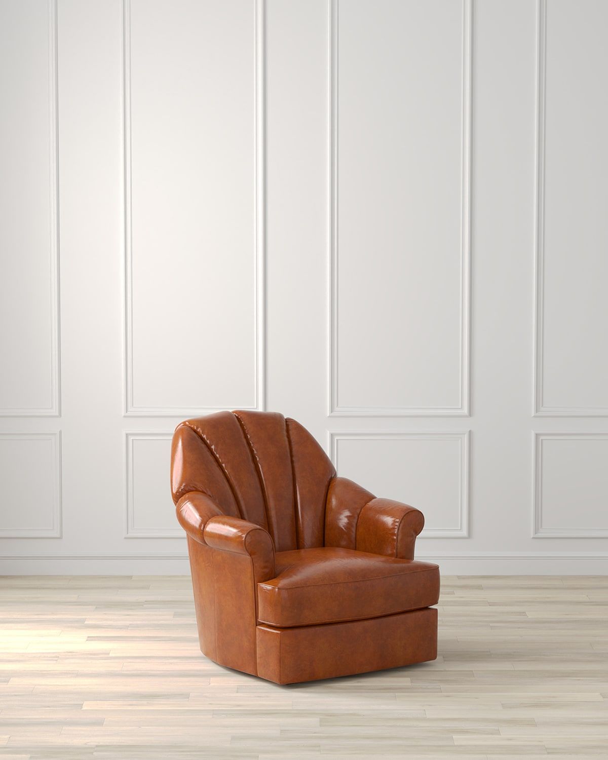 Scoth Leather Swivel Chair