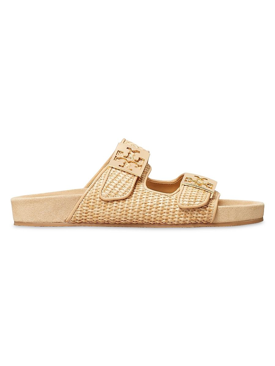 Women's Mellow Raffia Buckle Sandals - Havana Sand - Size 8