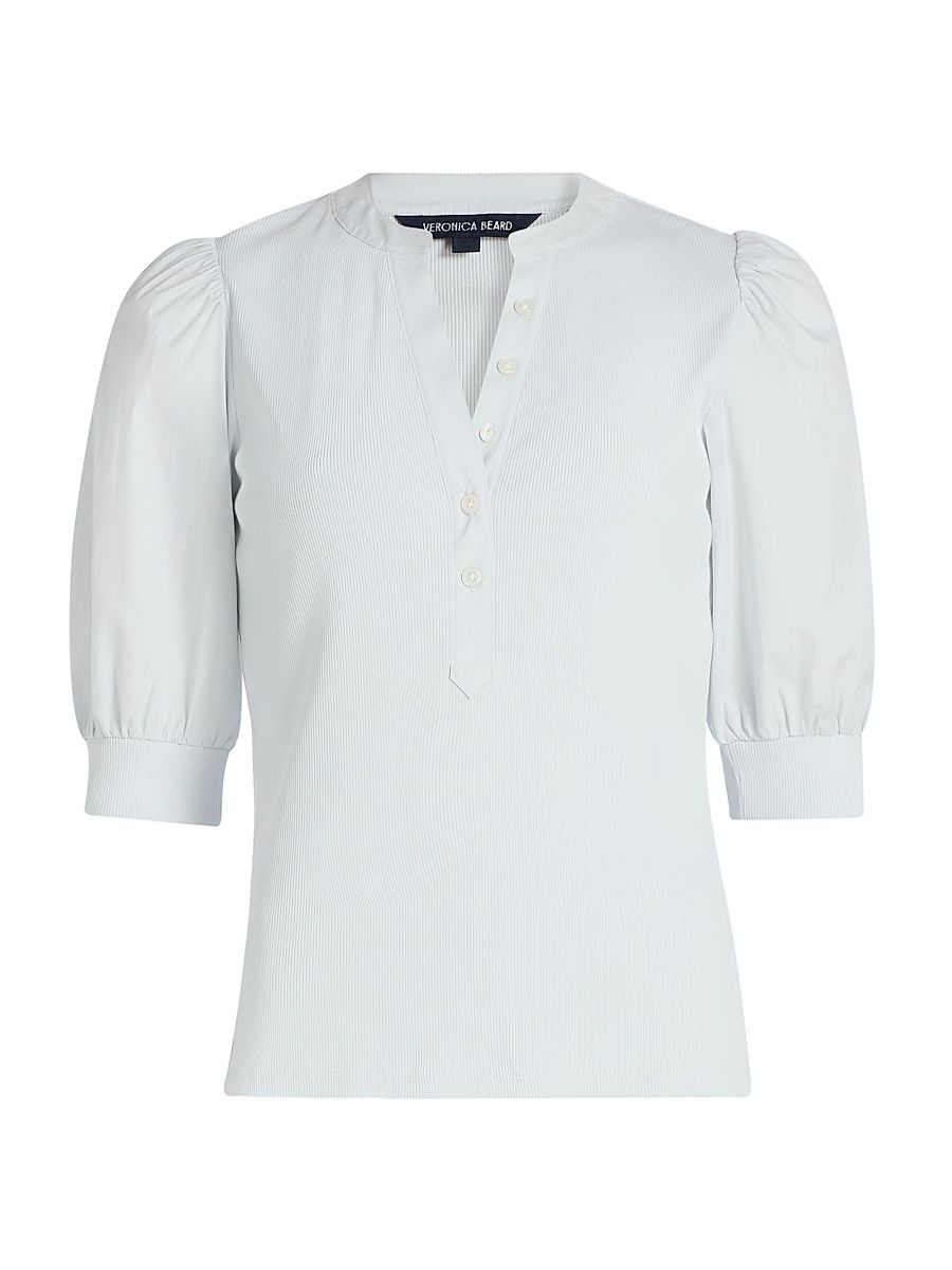 Women's Coralee Cotton Top - River Mist - Size Large