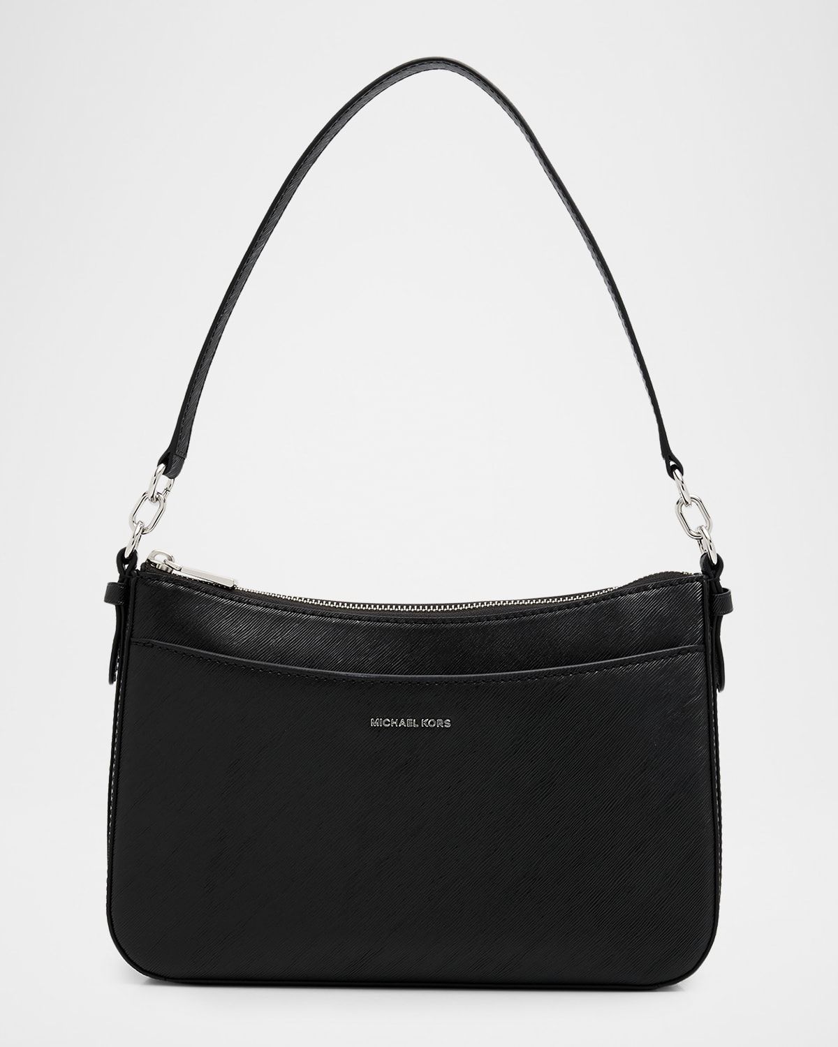 Jet Set Medium Metallic Faux Leather Shoulder Bag