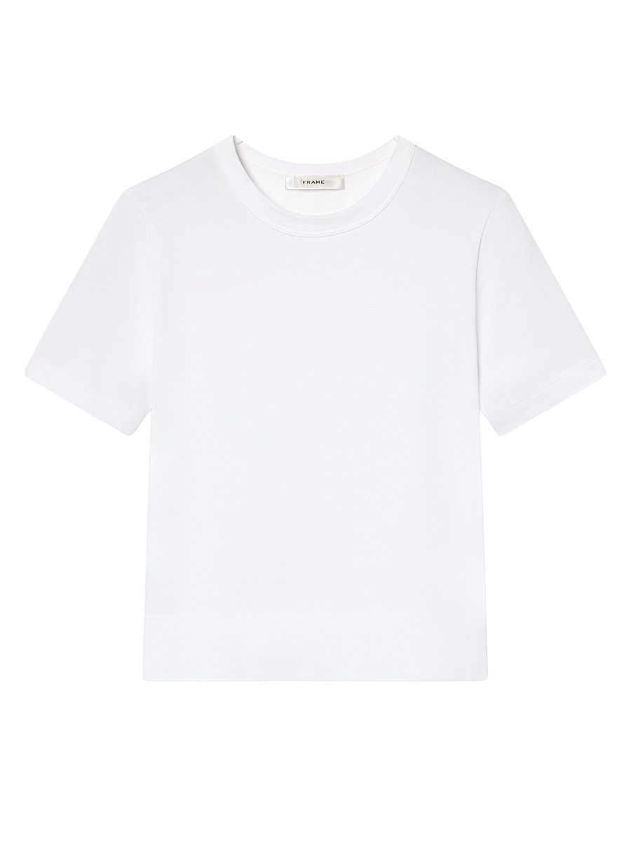 Women's Crewneck Cotton Boxy T-Shirt - White - Size XL