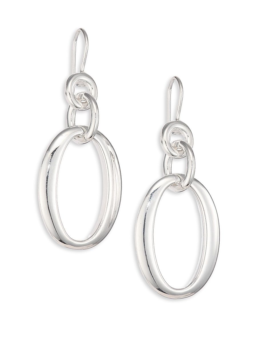 Classico Sterling Silver Multi-Link Drop Earrings - Silver