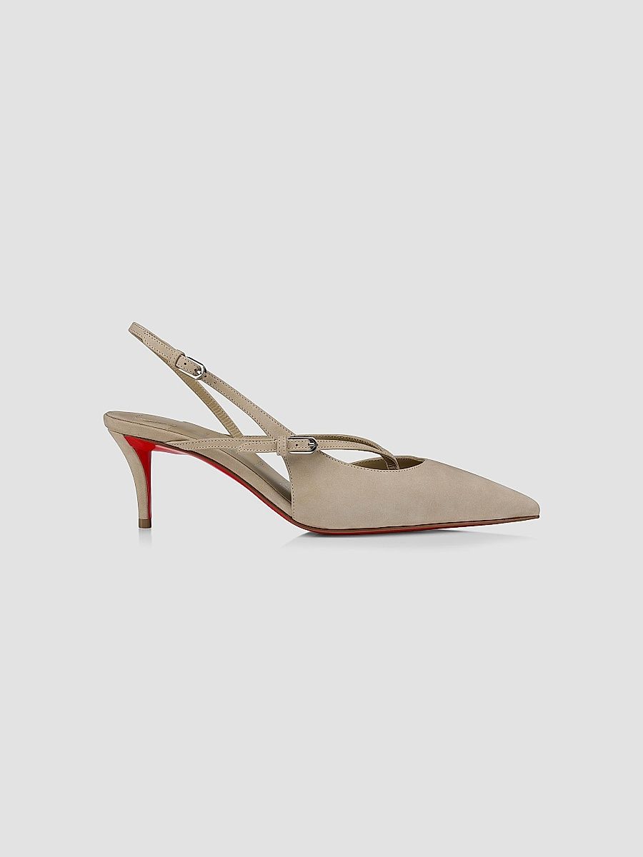 Christian Louboutin Women's Twistissimo Slingback Heels - Saharienne - Size 12