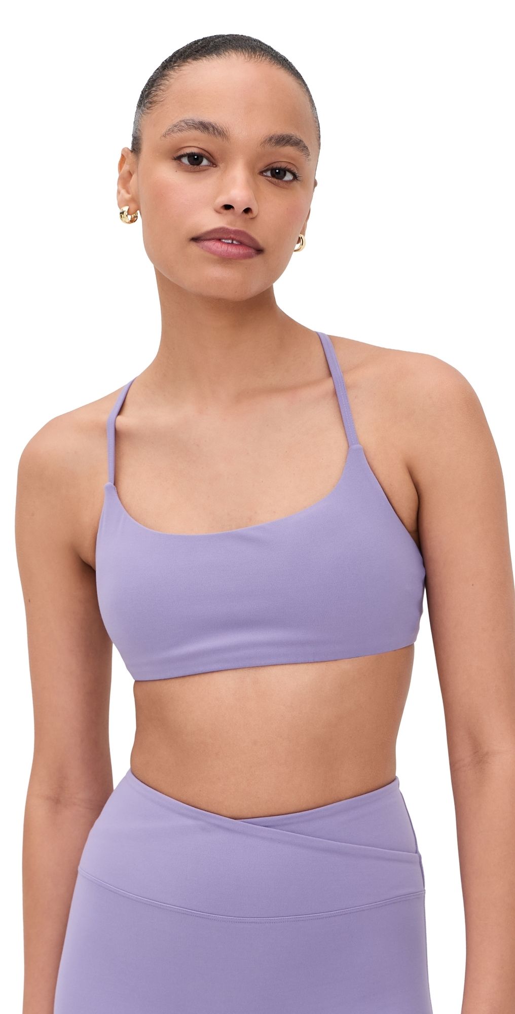 Year of Ours Studio Cross Back Bra Grape S