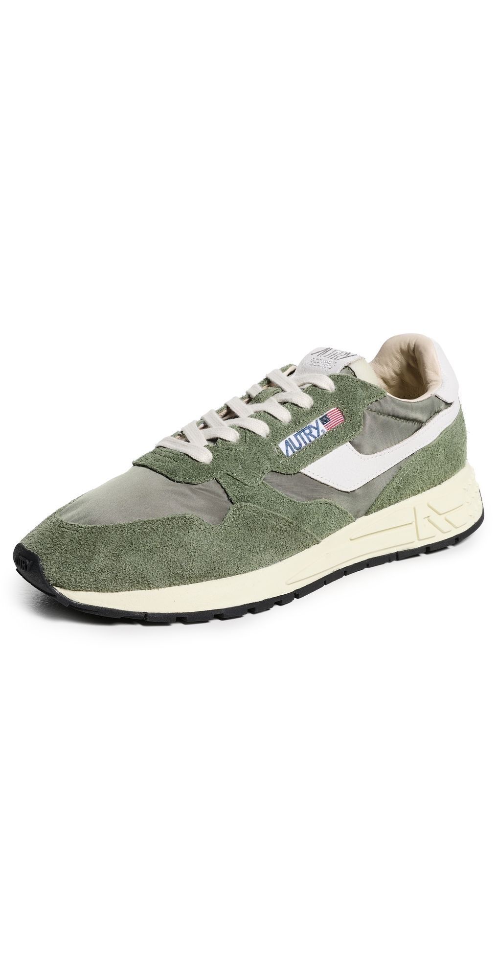 Autry Reelwind Low Man Nylon Suede Sneakers Nylon/Crack Wht/Sage 44