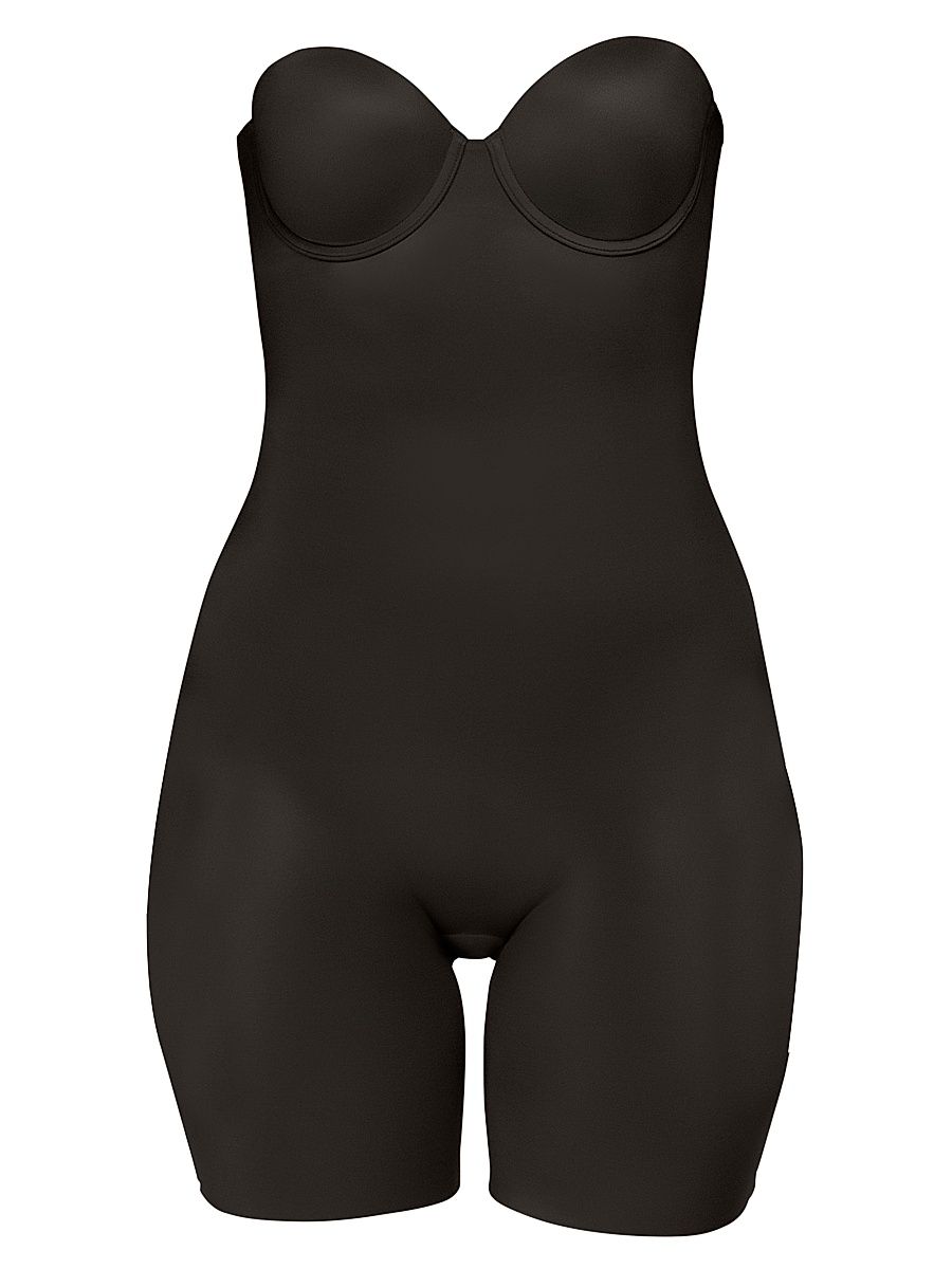 Women's Suit Your Fancy Bodysuit - Very Black - Size XL