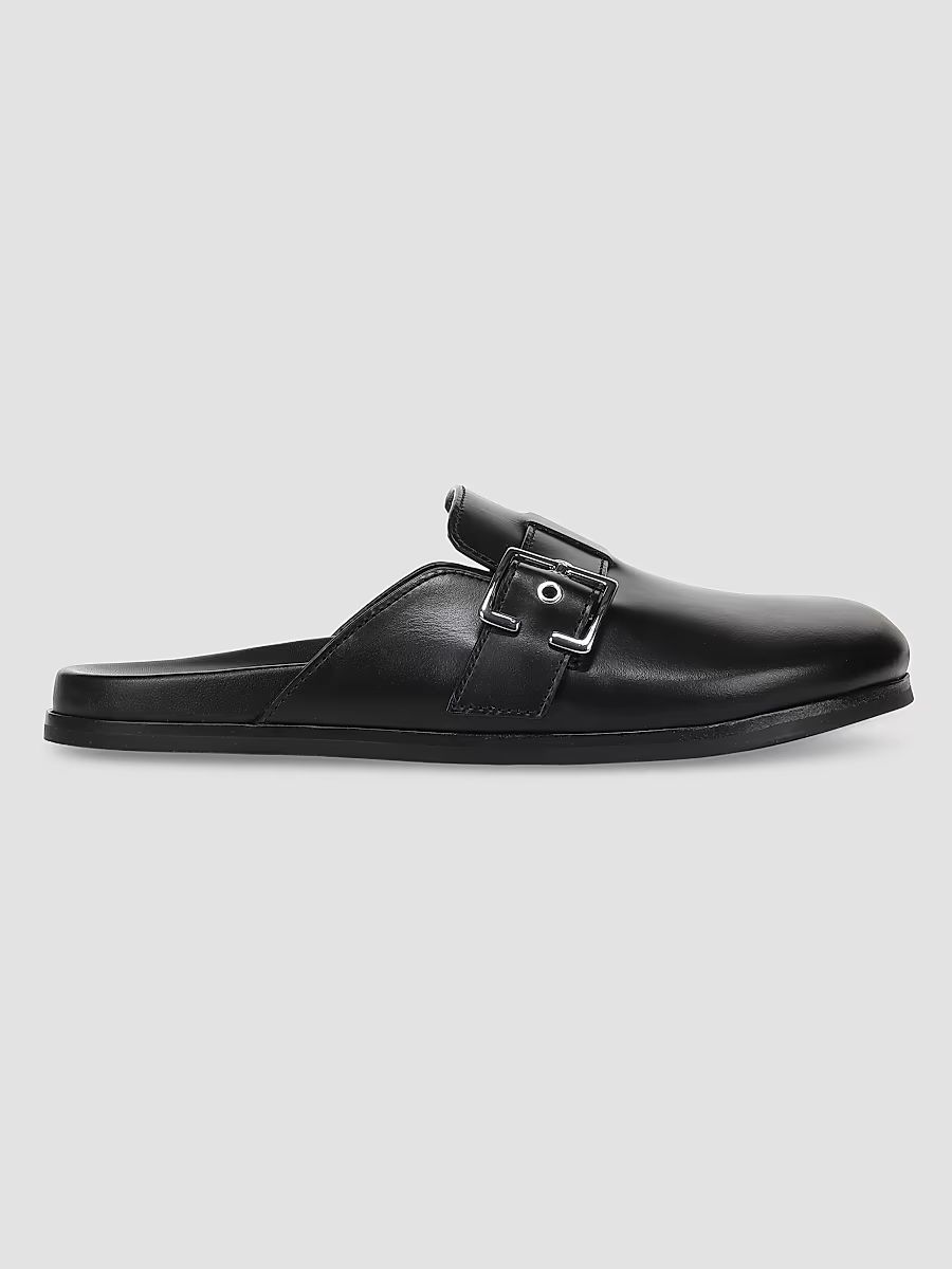 Women's Leon 20MM Leather Mules - Black - Size 11