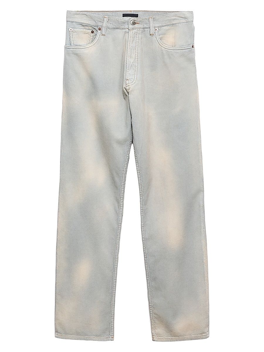 Men's Corduroy Jeans - Blue - Size 34