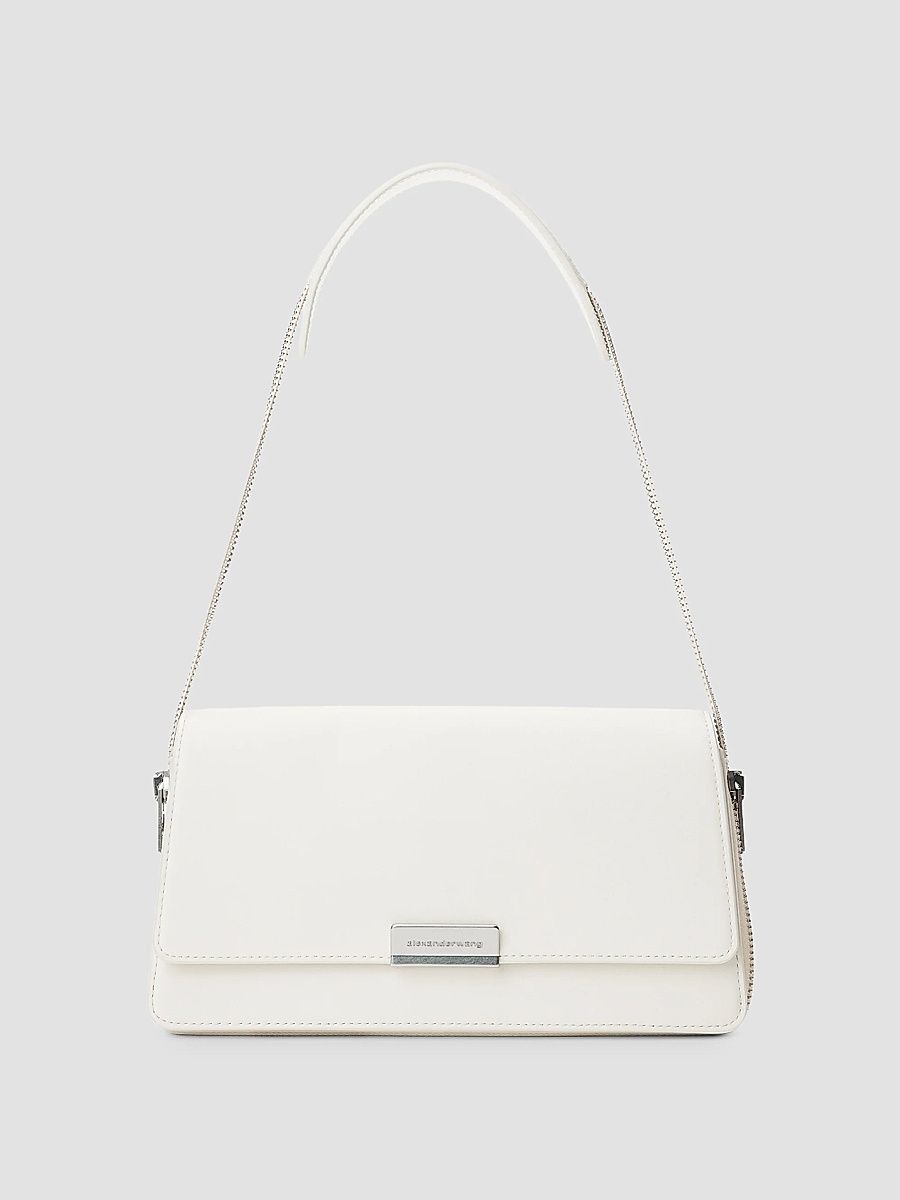 Alexander Wang Women's Siren Medium Leather Shoulder Bag - Vanilla