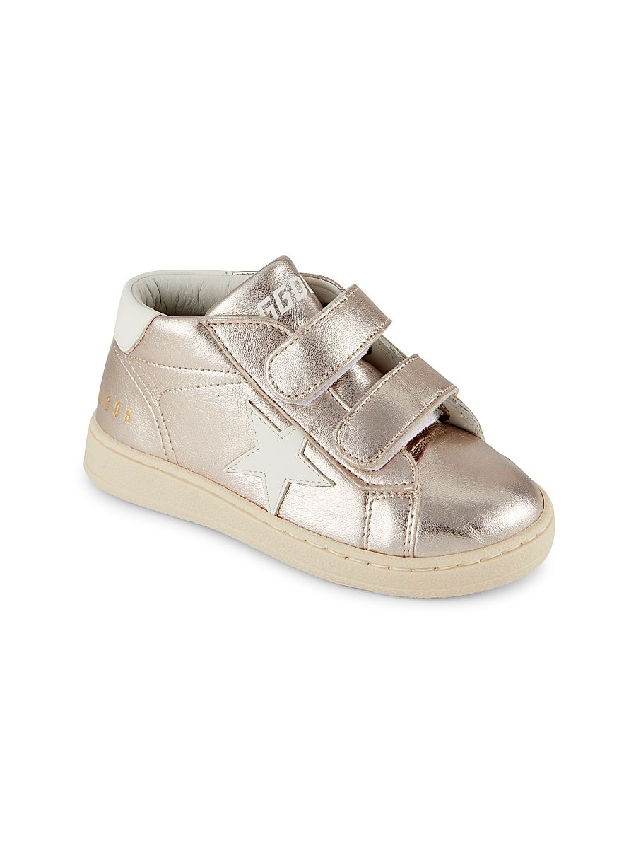 Little Girl's Metallic High-Top Sneakers - Rose Quartz White - Size 10 (Toddler)