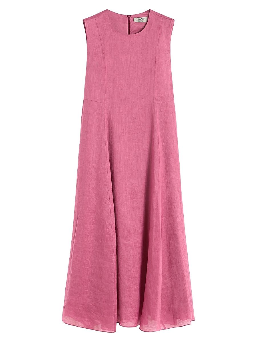 Women's Long Ramie Dress - Cyclamen - Size 12
