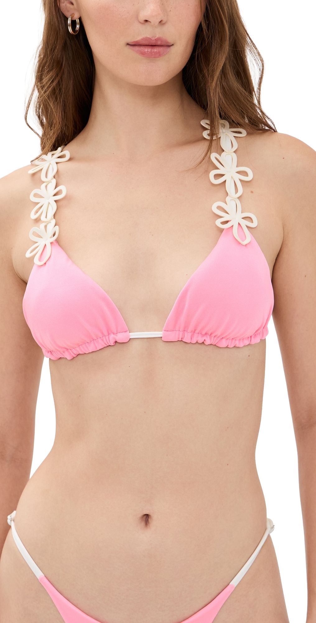 Ancora Fiori Pink Bikini Top Pink S