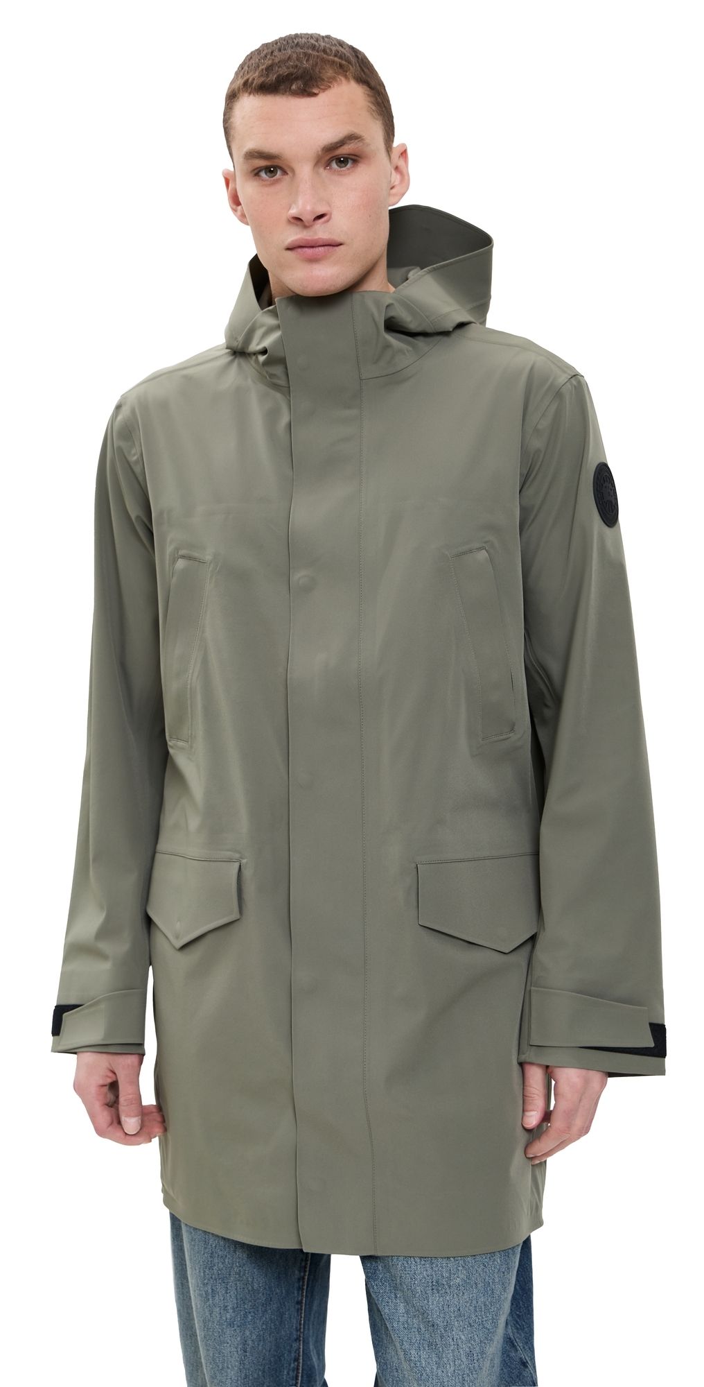 Canada Goose Black Disc Barclay Rain Jacket Smokey Sage L