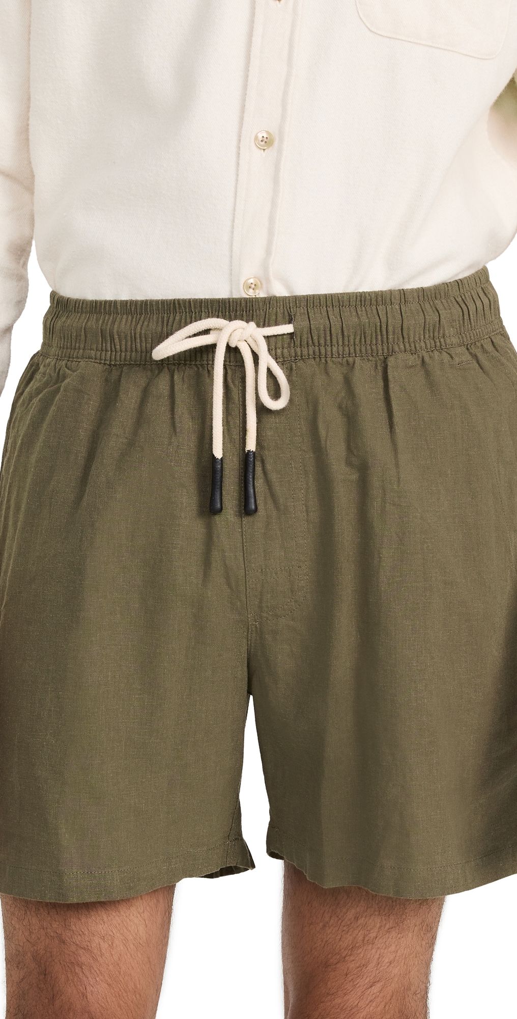 OAS Linen Shorts 5 Army L
