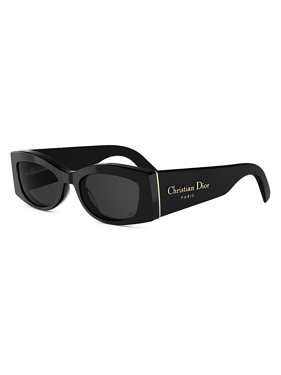 Women's DiorOmbre S1I 53MM Rectangular Sunglasses - Black