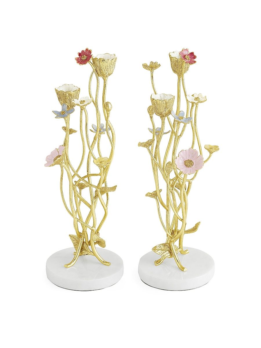 Wildflowers 2-Piece Candleholder Set