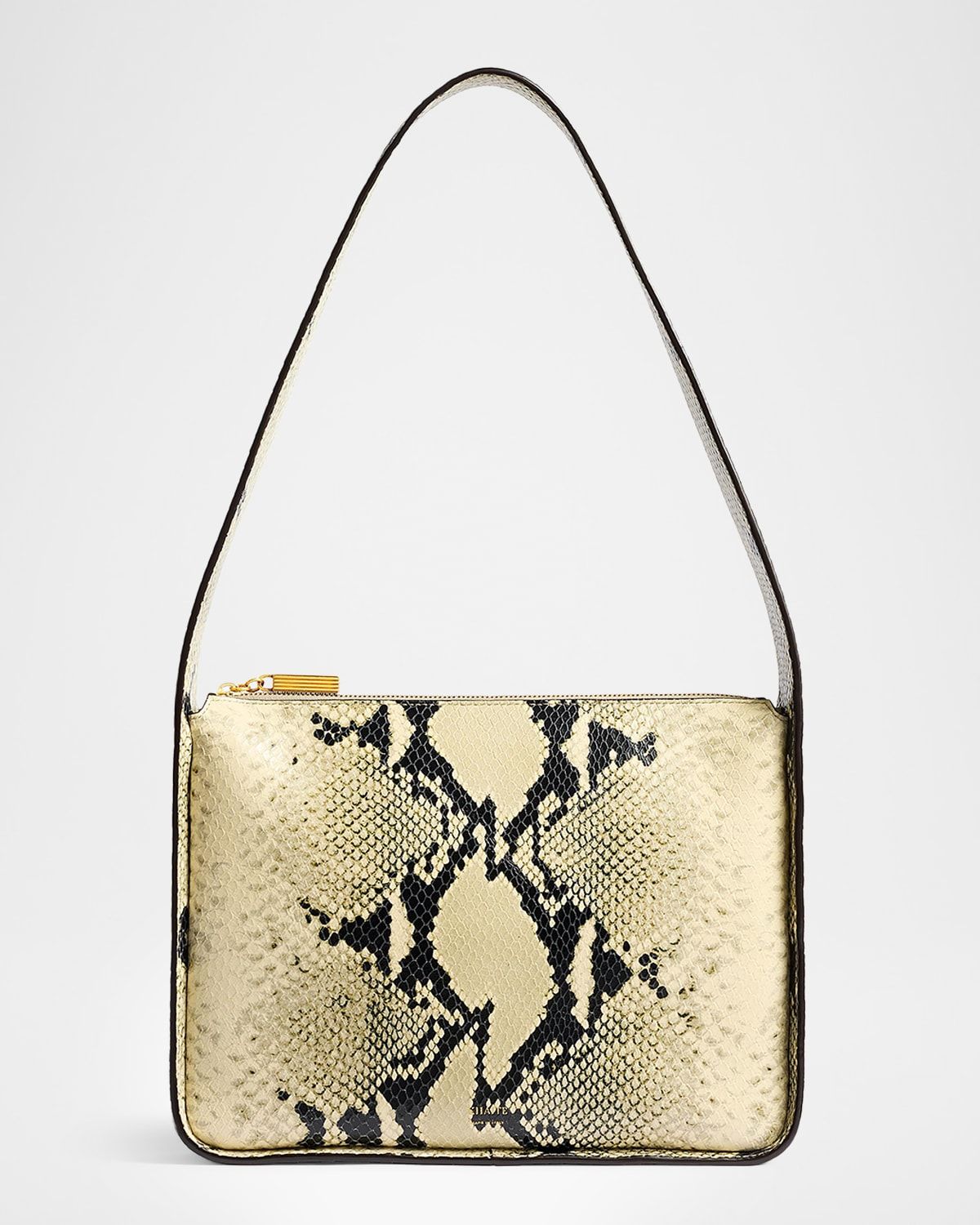 Lori Squared Python-Embossed Leather Shoulder Bag