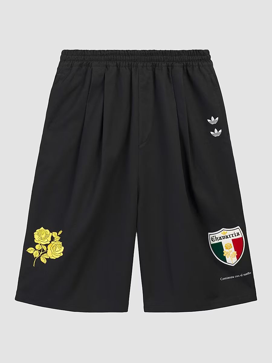 Men's adidas x Willy Chavarria Twill Shorts - Black - Size Medium