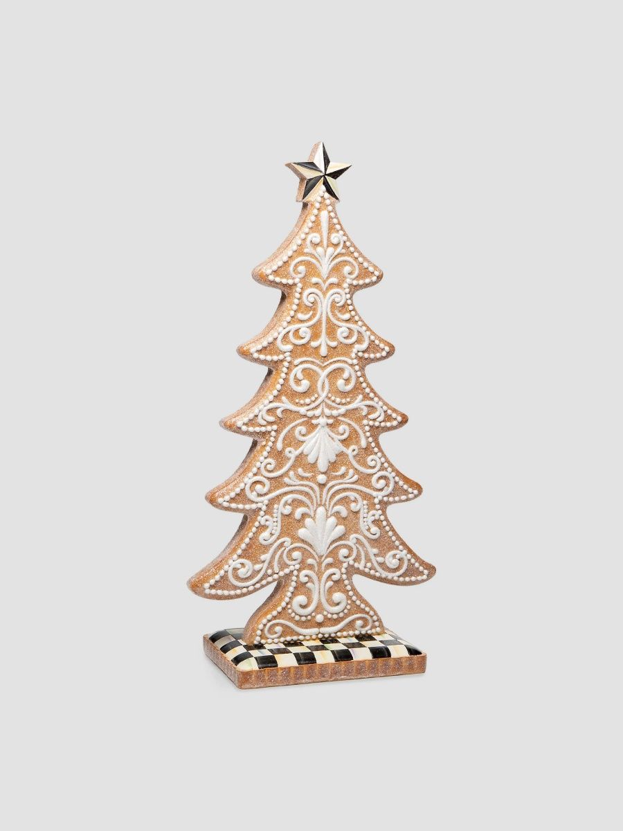 MacKenzie-Childs Gingerbread Cookie Tree Table Decor