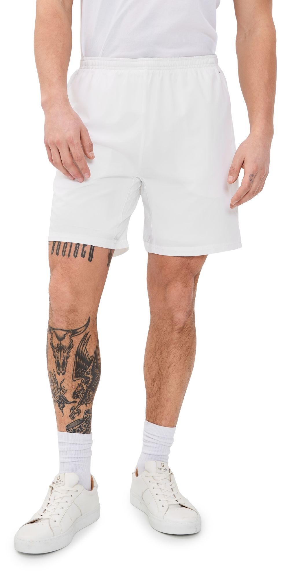 RLX Ralph Lauren Active Compression Shorts 7 Ceramic White L