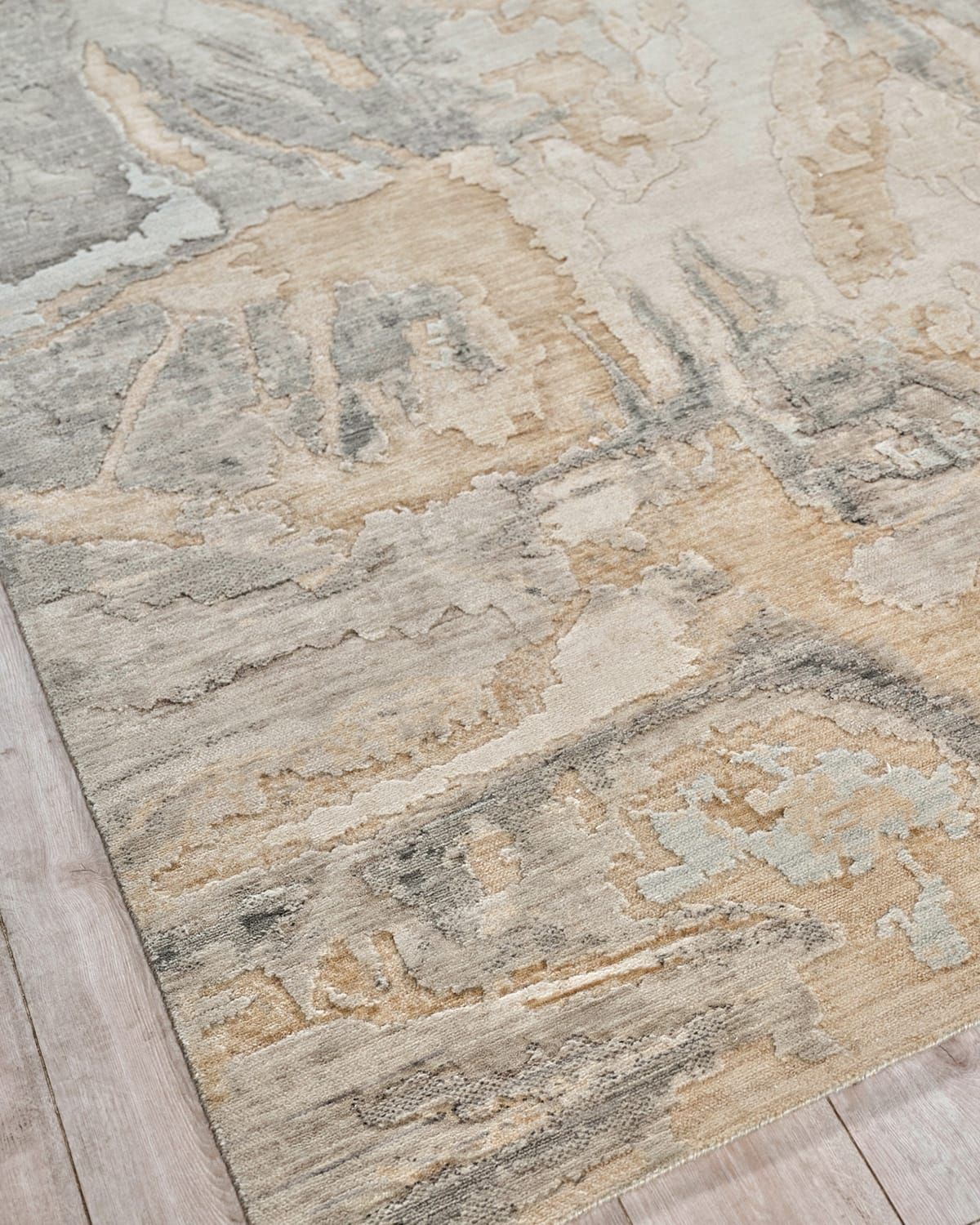 Infinity Power-Loomed Grey/Silver Rug