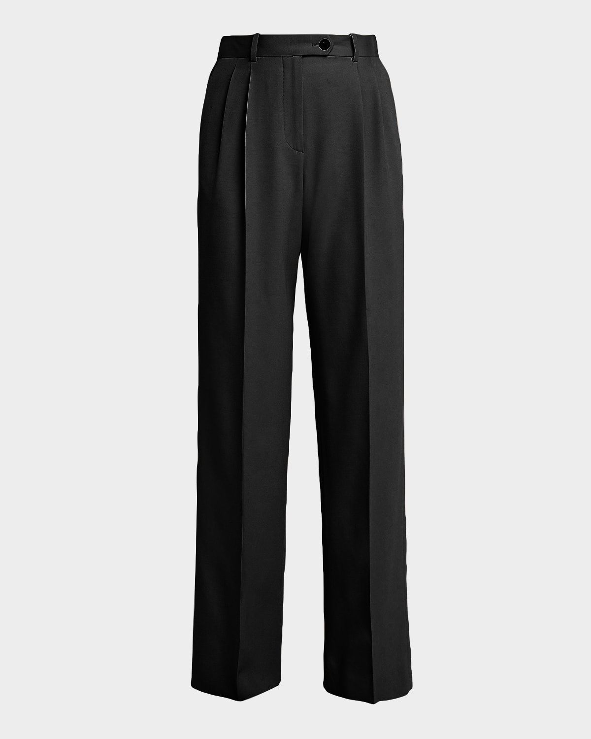 Virgil Double-Pleated Straight-Leg Pants