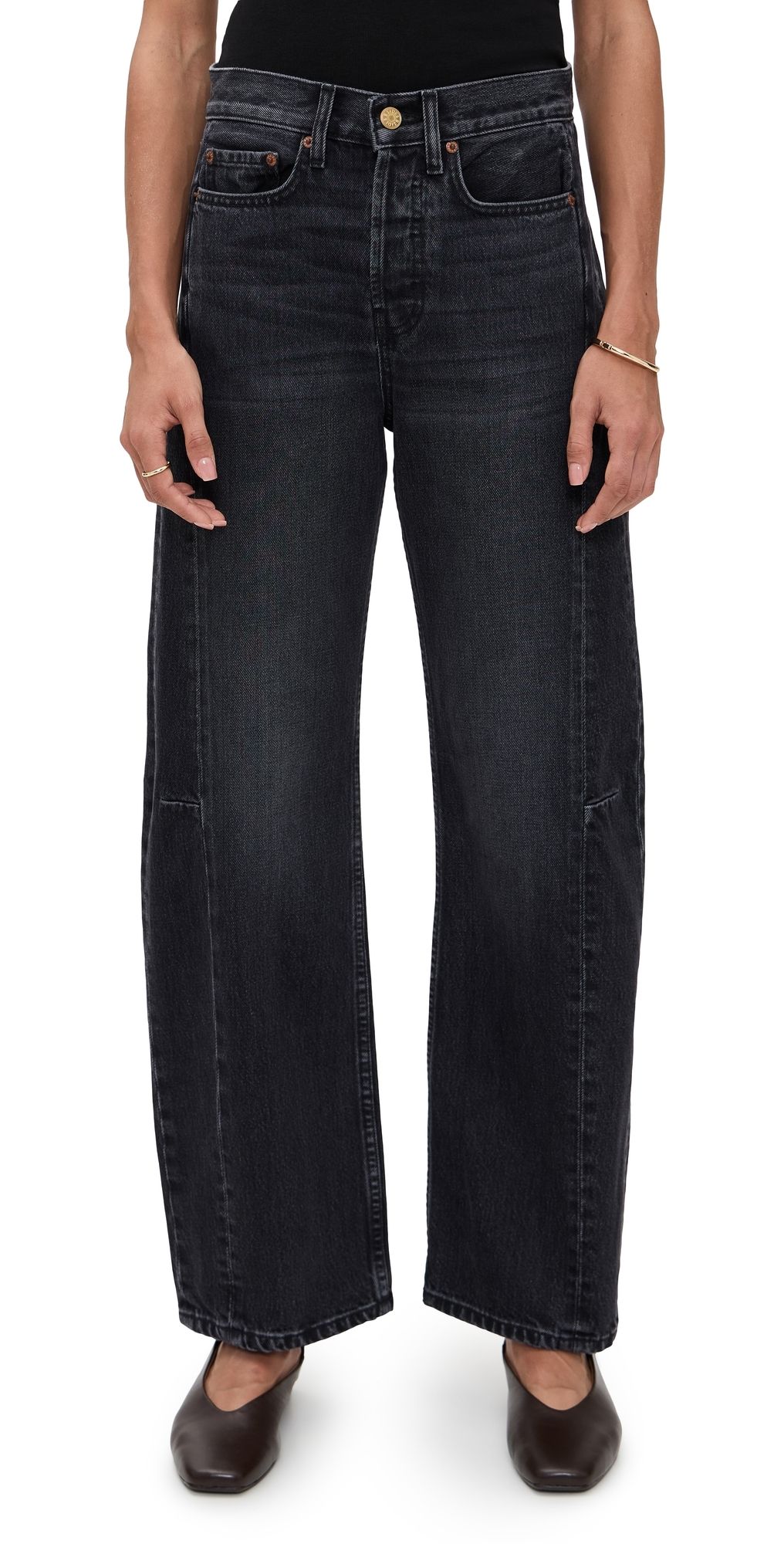 B Sides Slim Lasso Jeans Stil Black 27