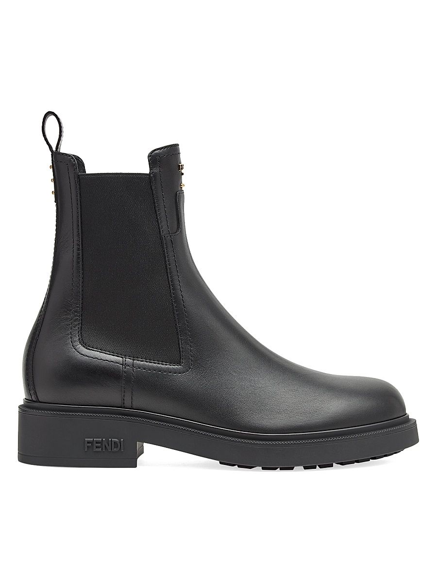 Women's Filo Leather Booties - Nero - Size 12