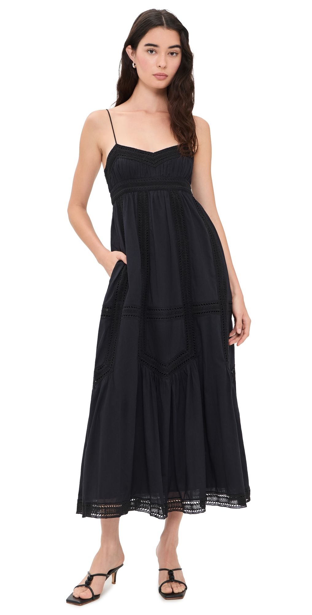 Ulla Johnson Romilly Cotton Dress Noir 10