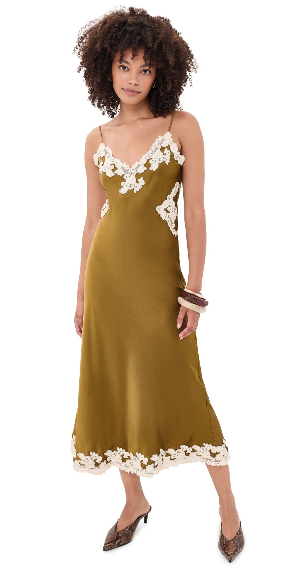 Ronny Kobo Lalita Dress Ochre XS