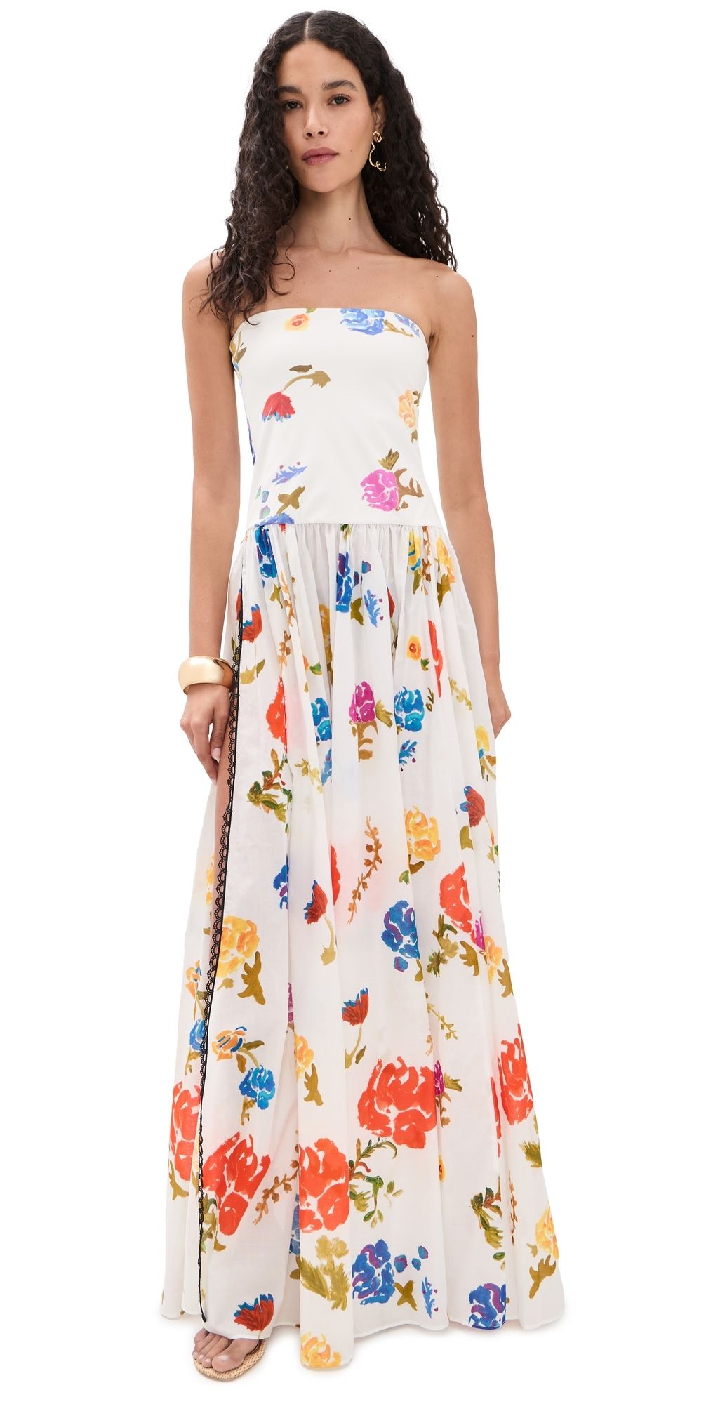 CAROLINE CONSTAS Marianna Coverup White Multi L