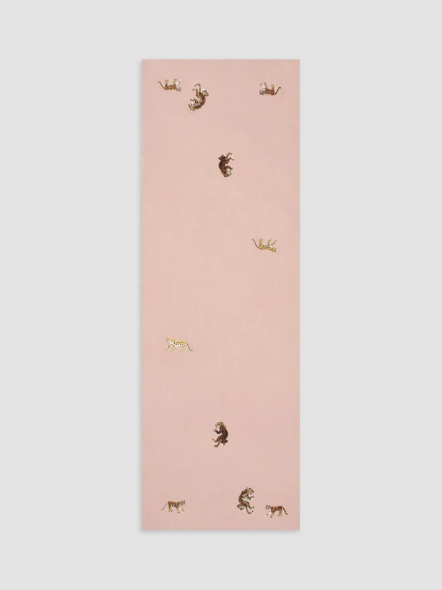 Janavi Women's Glamour Safari Animal-Print Merino Wool Scarf - Beige