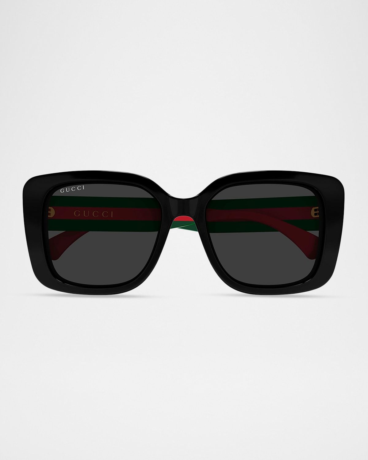 Web Stripe 55mm Square Sunglasses