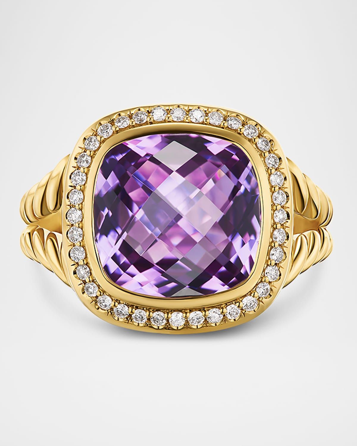 Albion Ring with Gemstones and Diamonds in 18K Gold